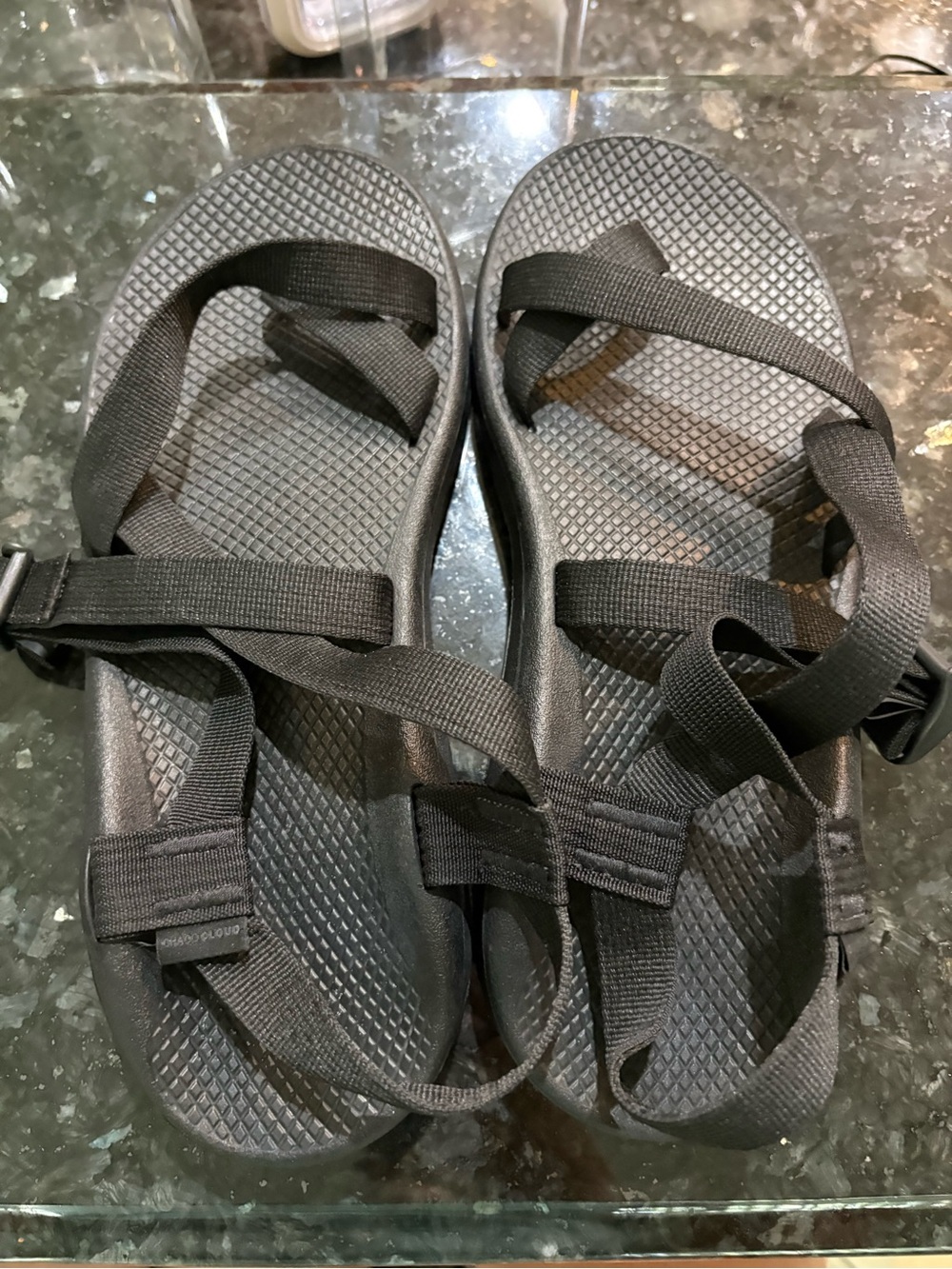 Chaco Men's Black Adjustable Strap Sandals